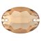 Preciosa Oval 2H 10x7mm Crystal Honey