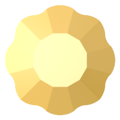 Preciosa Flower Hotfix ss16 Crystal Aurum