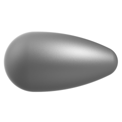 Preciosa Hruška vosk 1D 15x8mm Dark Grey