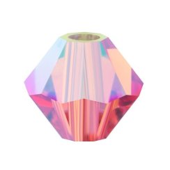 Preciosa MC Rondelle Bead 5mm Rose 2xAB