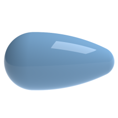 Preciosa Pearshape pearl 1H 15x8mm Aqua Blue
