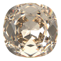 Preciosa MC Oblý Čtverec MAXIMA 18x18mm Crystal Honey Pure
