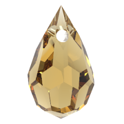 Preciosa® pendant MC Drops 681 1H 6x10mm Light Coloredo Topaz