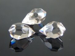Preciosa® přívěsek MC Drops 681 1D 6x10mm Crystal Hematite