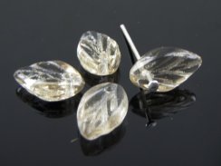 Czech glass Leaf beads 4