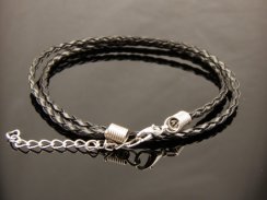 Braided Imitation Leather Necklace Cord