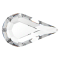 Preciosa Hruška MAXIMA nažehlovací 4.8x8mm Crystal