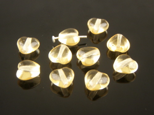 Czech glass Heart beads 11