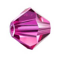 Preciosa MC Rondelle Bead 3mm Fuchsia