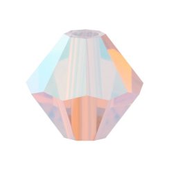 Preciosa MC Rondelle Bead 5mm Rose Opal 2xAB