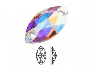 Preciosa Navette 301 2H - Color - Crystal