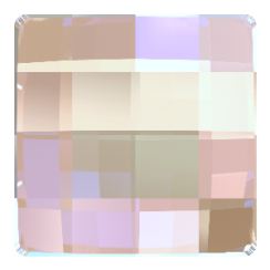 Preciosa Chessboard Square MAXIMA Hotfix 8x8mm Crystal AB