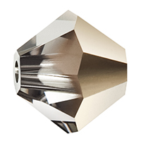 Preciosa MC Rondelle Bead 4mm Crystal Starlight Gold