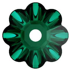 Preciosa Loch Flower 1H 6mm Blue Zircon