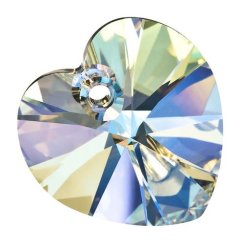 Preciosa® prívesok MC Srdce 1D 10mm Crystal AB