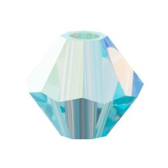 Preciosa MC Rondelle Bead 4mm Aquamarine 2xAB
