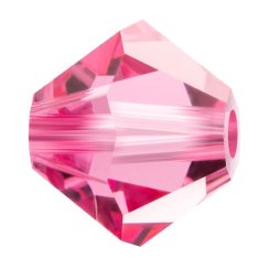 Preciosa MC Rondelle Bead 3mm Rose
