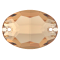 Preciosa Oval 2H 10x7mm Crystal Honey