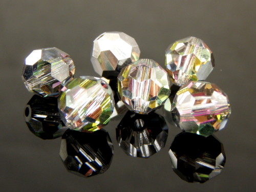 Preciosa MC Round Bead 6mm Crystal Vitrail Medium