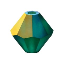 Preciosa MC Rondelle Bead 3mm Green Turmaline Matte AB