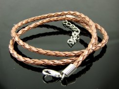 Braided Imitation Leather Necklace