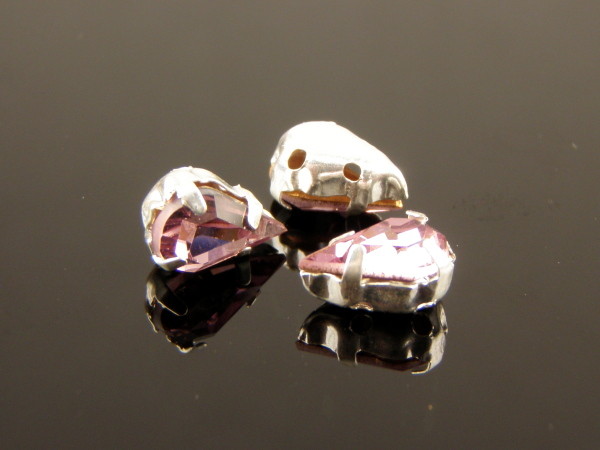 Preciosa MC Pearshape in Sew-on Setting