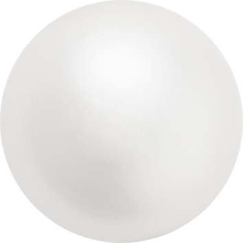Preciosa Round Pearl MAXIMA Half Drilled 8mm White