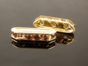 Rhinestone Bridge Rondell 3H