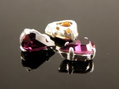 Preciosa MC Pearshape in Sew-on Setting