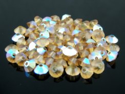 Preciosa Perle Rondelka 3x5mm Light Coloredo Topaz Matte AB