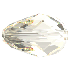 Preciosa Perle Hruška 9x6mm Crystal Argent Flare