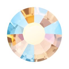 Preciosa MC Šatonová růže VIVA12® No Hotfix ss30 Gold Quartz AB