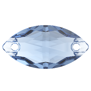 Preciosa Navette 2H 12x6mm Light Sapphire