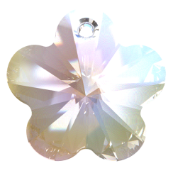 Preciosa® pendant Flower 1H 14mm Crystal AB