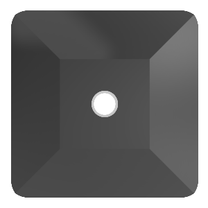 Preciosa Čtvereček 1D 6x6mm Jet
