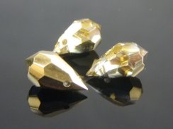 Preciosa® přívěsek MC Drops 681 1D 6x10mm Crystal Gold