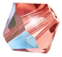 Preciosa MC Rondelle Bead 4mm Padparadscha AB