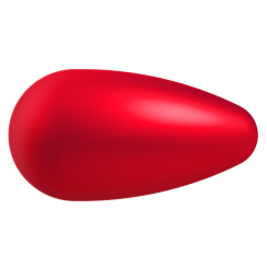 Preciosa Hruška vosk 1D 15x8mm Red