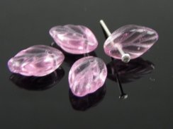 Czech glass Leaf beads 3
