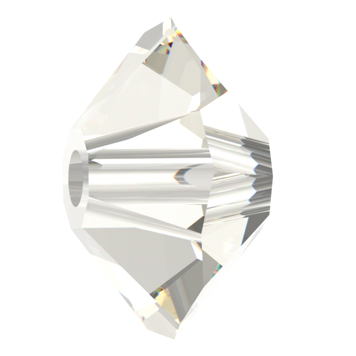 Preciosa MC Bead Spacer 3x5mm Crystal Argent Flare