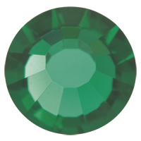 Preciosa MC Šatonová růže VIVA12® nažehlovací ss30 Emerald