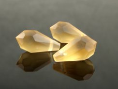 Preciosa® pendant MC Drops 984 1H 9x18mm Light Coloredo Topaz Matt
