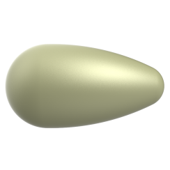 Preciosa Pearshape pearl 1H 15x8mm Light Green
