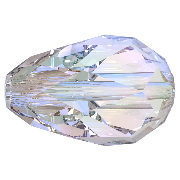 Preciosa Perle Hruška 15x10mm Crystal AB