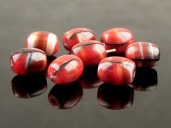 Czech glass Barrel beads 10