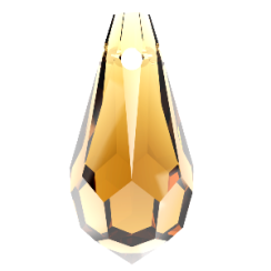 Preciosa® pendant MC Drops 984 1H 9x18mm Light Brown