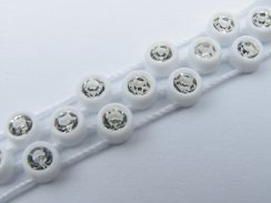 Fancy Plastic Rhinestone Banding - Zig Zag