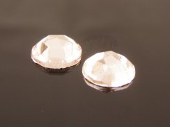 Czech Glass Flatback Stone Round