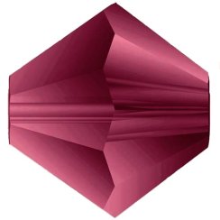 Preciosa MC Rondelle Bead 6mm Light Burgundy Matte