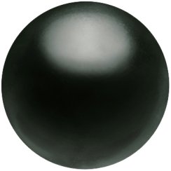 Preciosa Perle vosk kulatá MAXIMA 1D 4mm Magic Black